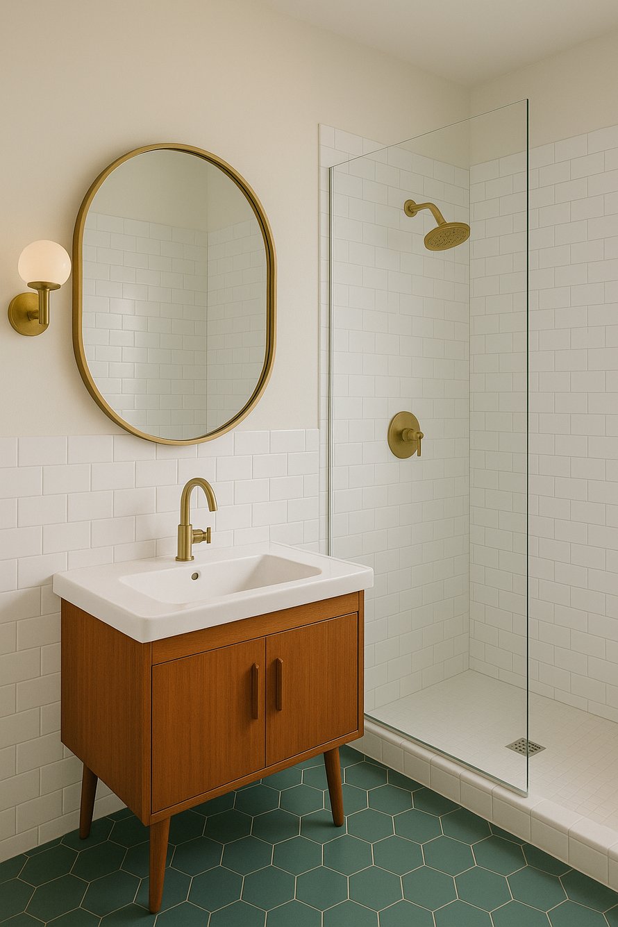 Mid-century bathroom