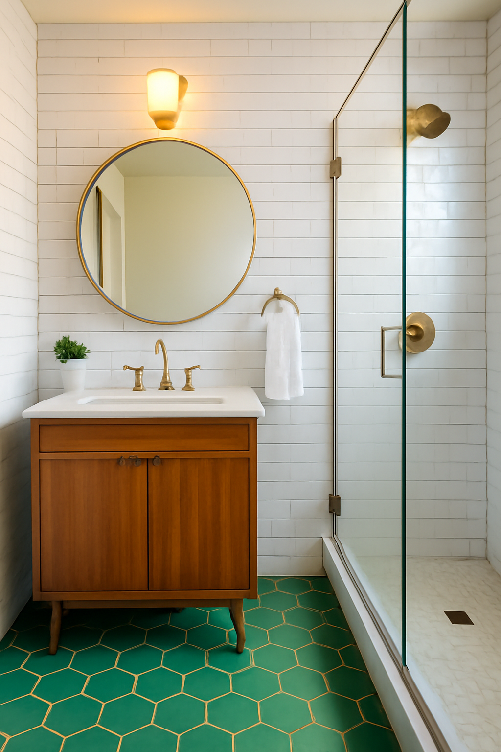 Mid-Century Modern Bathroom
